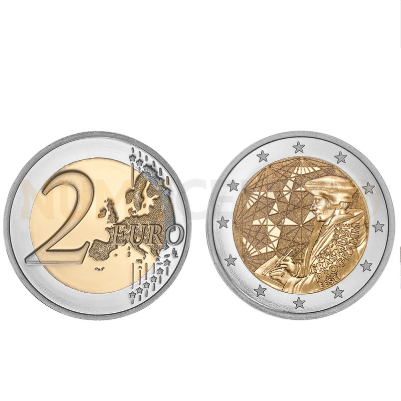 Moeda 2 Euro Erasmus Estónia 2022