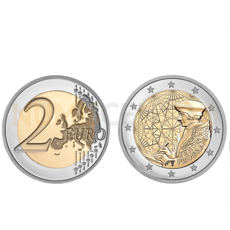 Moeda 2 Euros Erasmus Países Baixos 2022