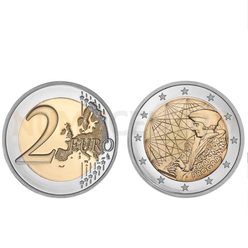 Moeda 2 Euros Erasmus Itália 2022