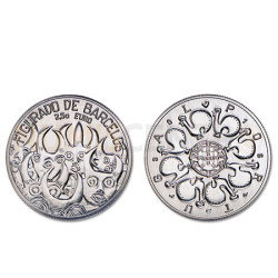 Moeda 2,5 Euro Comemorativa Figurado de Barcelos Portugal 2016 (Cuproniquel)