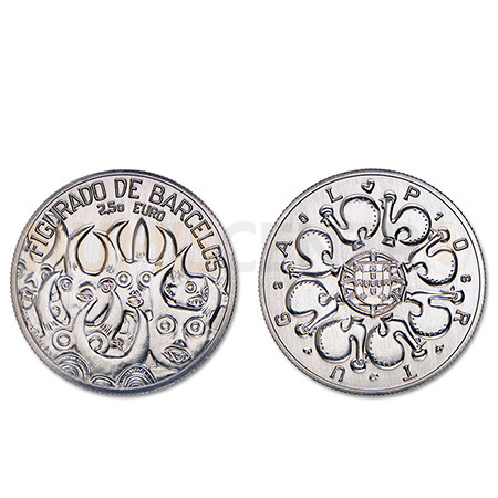 Moeda 2,5 Euro Comemorativa Figurado de Barcelos Portugal 2016 (Cuproniquel)