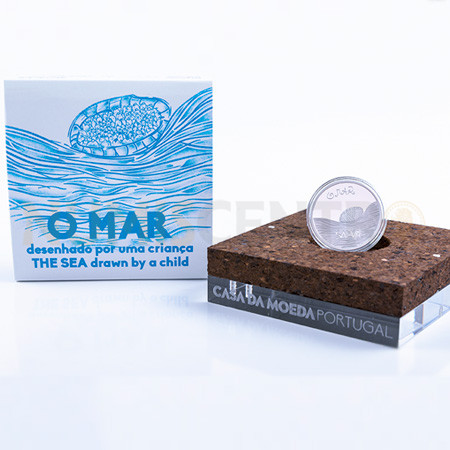Moeda 5€ O Mar Prata Proof Portugal 2019