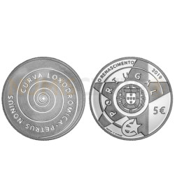 Moeda 5€ O Renascimento Prata Proof Portugal 2019