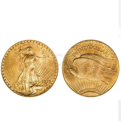 Moeda Ouro 20 Dólares USA 1908