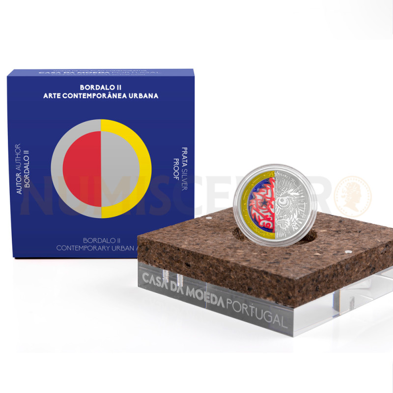 Moeda 10€ Bordalo II Portugal 2023 Prata Proof