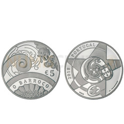 Moeda 5€ O Barroco 2018 Prata Proof