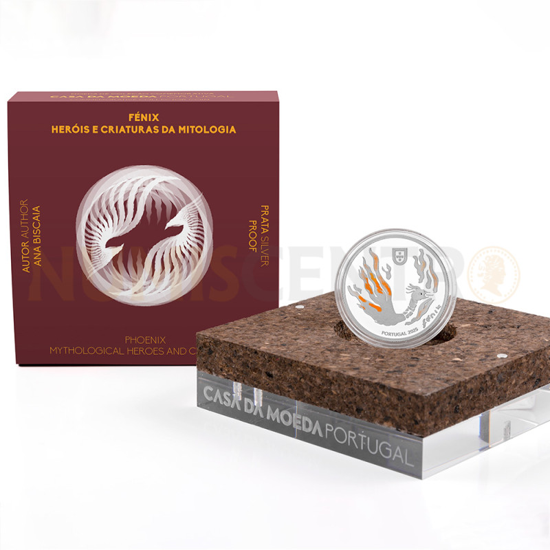 Moeda 5€ Um Renascimento Lendário FENIX Portugal 2025 Prata Proof