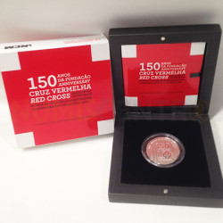 Moeda 2,5€ Comemorativa 2,5 euros 150 Anos da Fund. Cruz Vermelha Prata Proof 2013