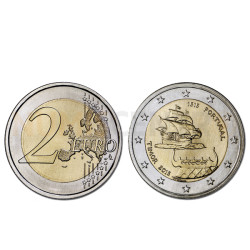 Moeda 2 Euros 500 Anos 1º Contacto com Timor - Portugal 2015 Normal