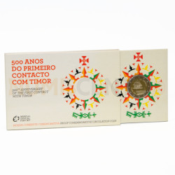 Moeda 2 Euros 500 Anos 1º Contacto com Timor - Portugal 2015 Proof