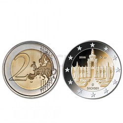 Moeda 2 Euro Alemanha 2016 A Saxony Dresden