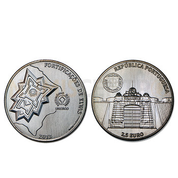 Moeda 2,5€ Comemorativa Fortificações de Elvas Cuproniquel 2013