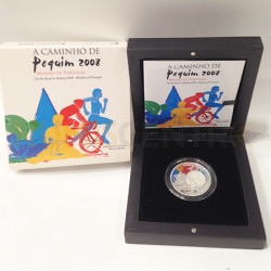 Moeda 2,5€ Jogos Olímpicos de Pequim 2008 Prata Proof