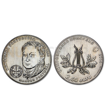 Moeda 2,5€ Comemorativa Marcos Portugal 2014 Cuproniquel