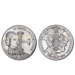 Moeda 5€ Comemorativa D Isabel de Portugal 2015 Cuproniquel