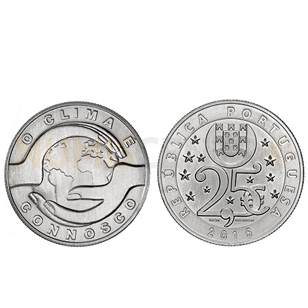 Moeda 2,5€ O Clima é Connosco - Portugal 2015 (Cuproniquel)
