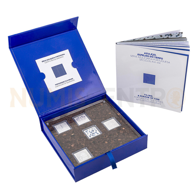 Moedas 5X5€ Azulejaria Portuguesa Portugal 2025 Prata Proof