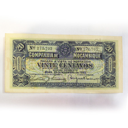 20 Centavos - Moçambique 1933 (Quase Nova)