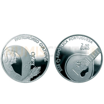 Moeda 2,5€ O Fado 2008 Cuproníquel