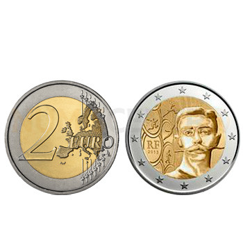 2 Euros Pierre Coubertin França 2013