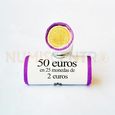Rolo Moedas 2 Euros 30 Anos da Bandeira da Europa Espanha 2015