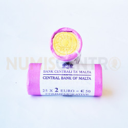 Rolo Moedas 2 Euros 30 Anos da Bandeira da Europa Malta 2015