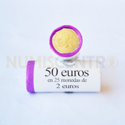 Rolo Moedas 2 Euros Bisonte Grutas Altamira Espanha 2015