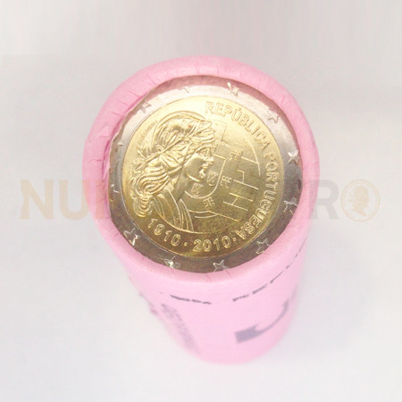 Rolo Moedas 2 Euros Centenário da República Portugal 2010