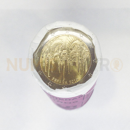 Rolo Moedas 2 Euros Centro Histórico de Cordoba Espanha 2010