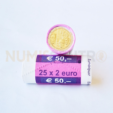 Rolo Moedas 2 Euros Dinastia de Nassau Luxemburgo 2015