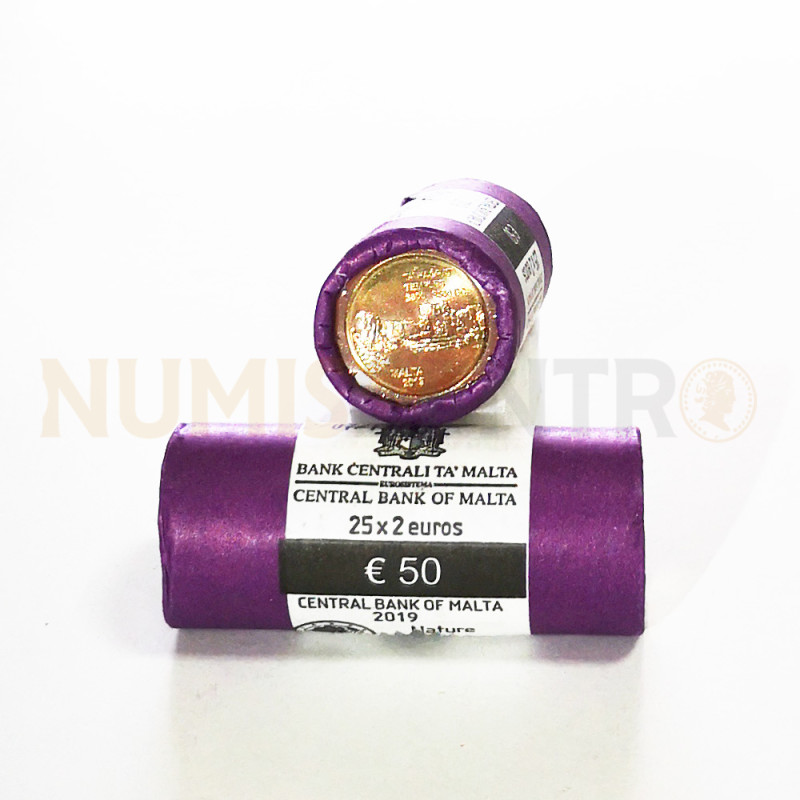 Rolo Moedas 2 Euros Ta Hagrat Malta 2019