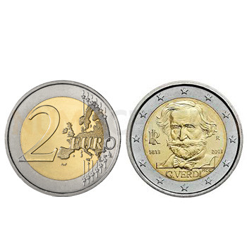 2 Euros Giuseppe Verdi Italia 2013